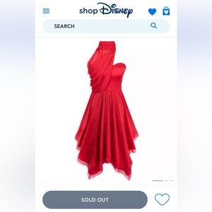 Disney Red Midi Dress